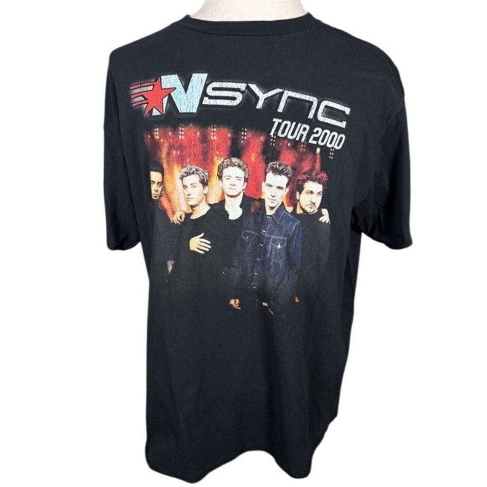 NSYNC Tour 2000 No Strings Attached Graphic T-Shirt Black XL American Classics